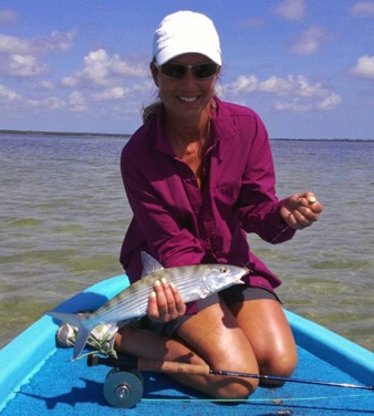 Monique and her Bonefish Monique and her Bonefish